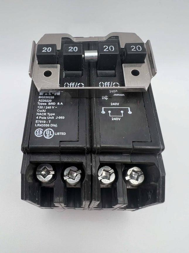 Eaton BQ220220 - 20 Amp Quadplex Circuit Breaker