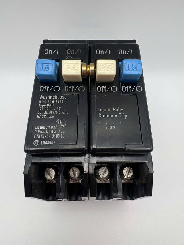 Eaton BQC2252115 - 15/25 Amp Quad Circuit Breaker