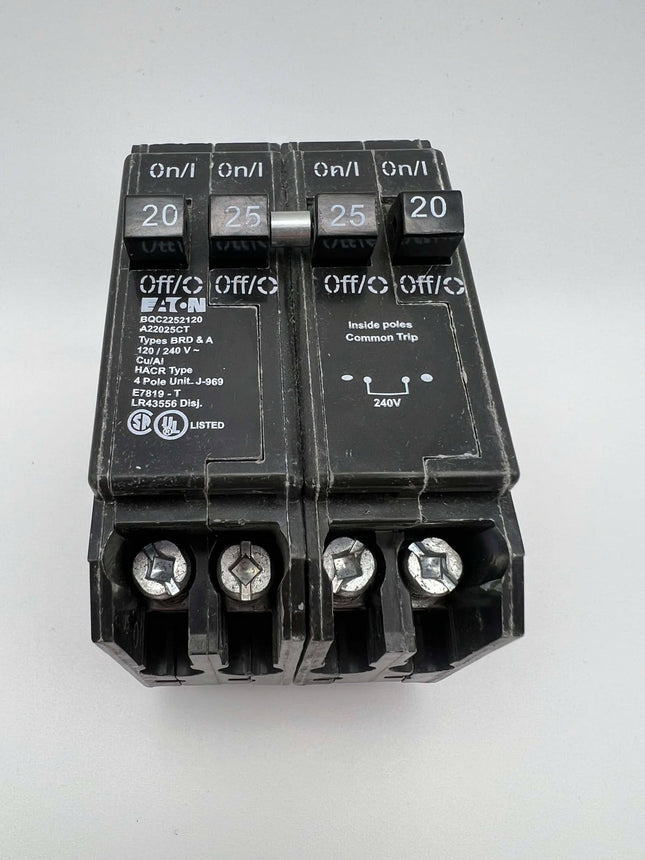 Eaton BQC2252120 - 20/25 Amp Quad Circuit Breaker