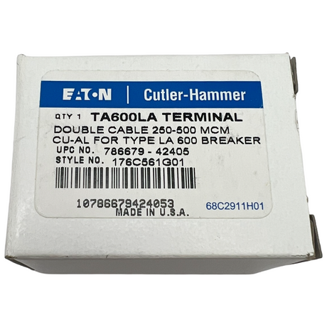 Eaton Cutler-Hammer TA600LA terminal packaging on a white background