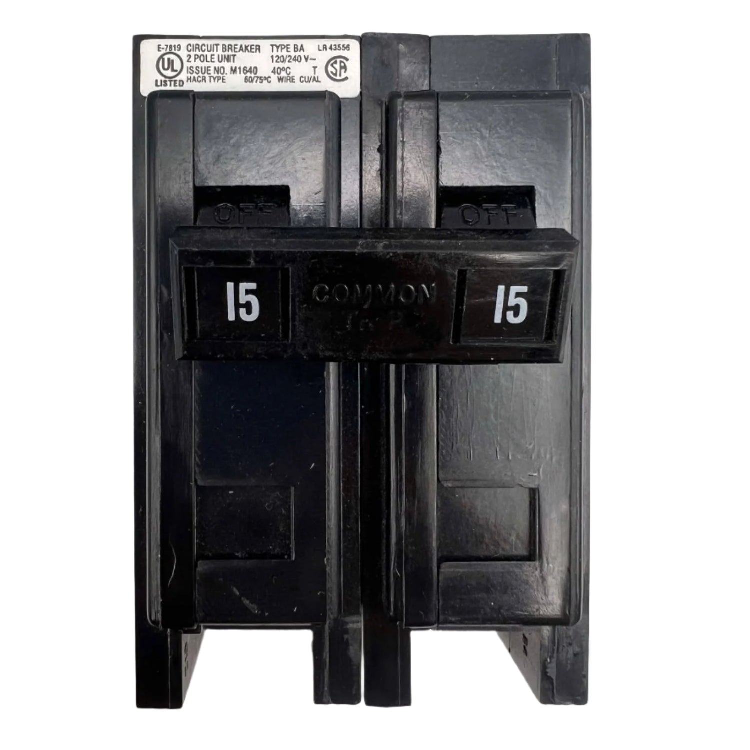 Eaton BAB 15 Amp Bolt-On Circuit Breaker