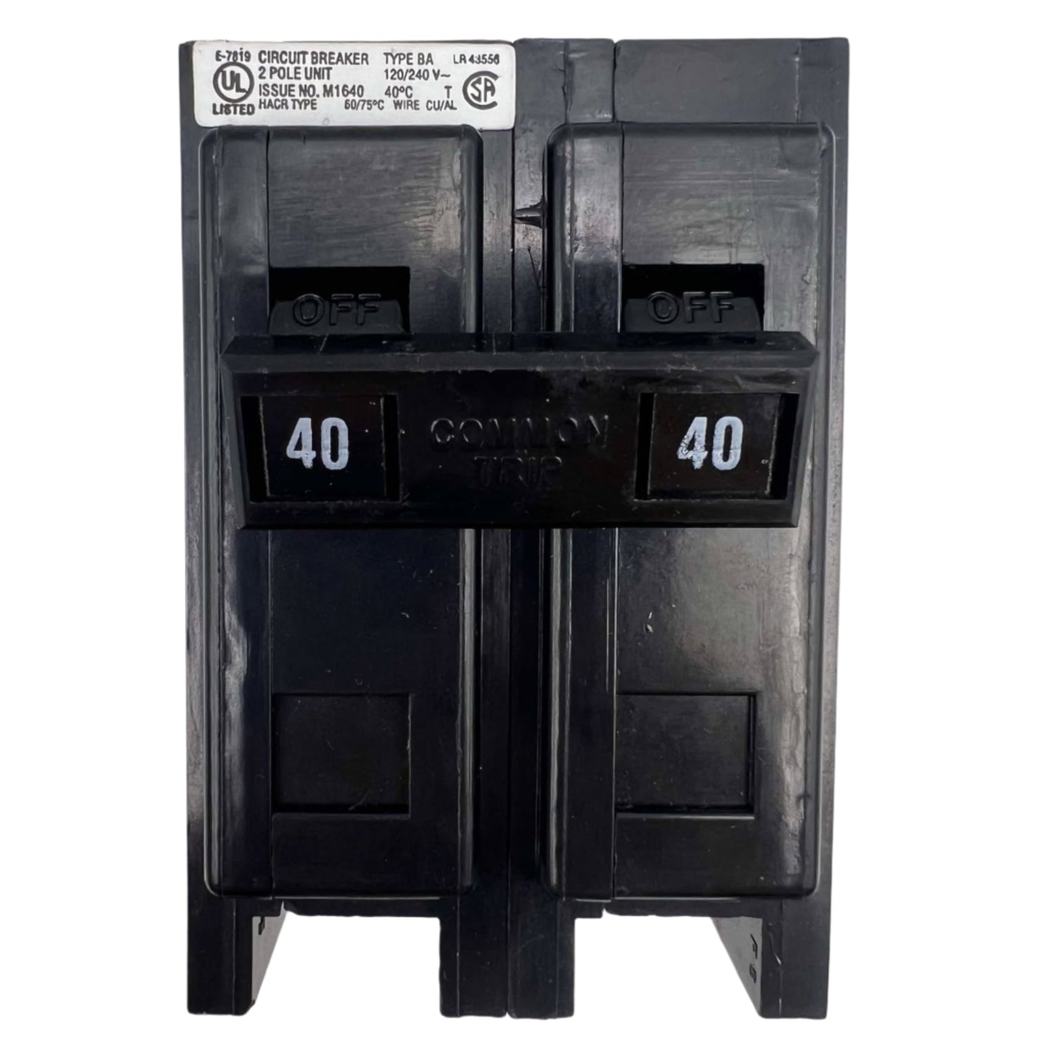 Eaton BAB 40 Amp Bolt-On Circuit Breaker