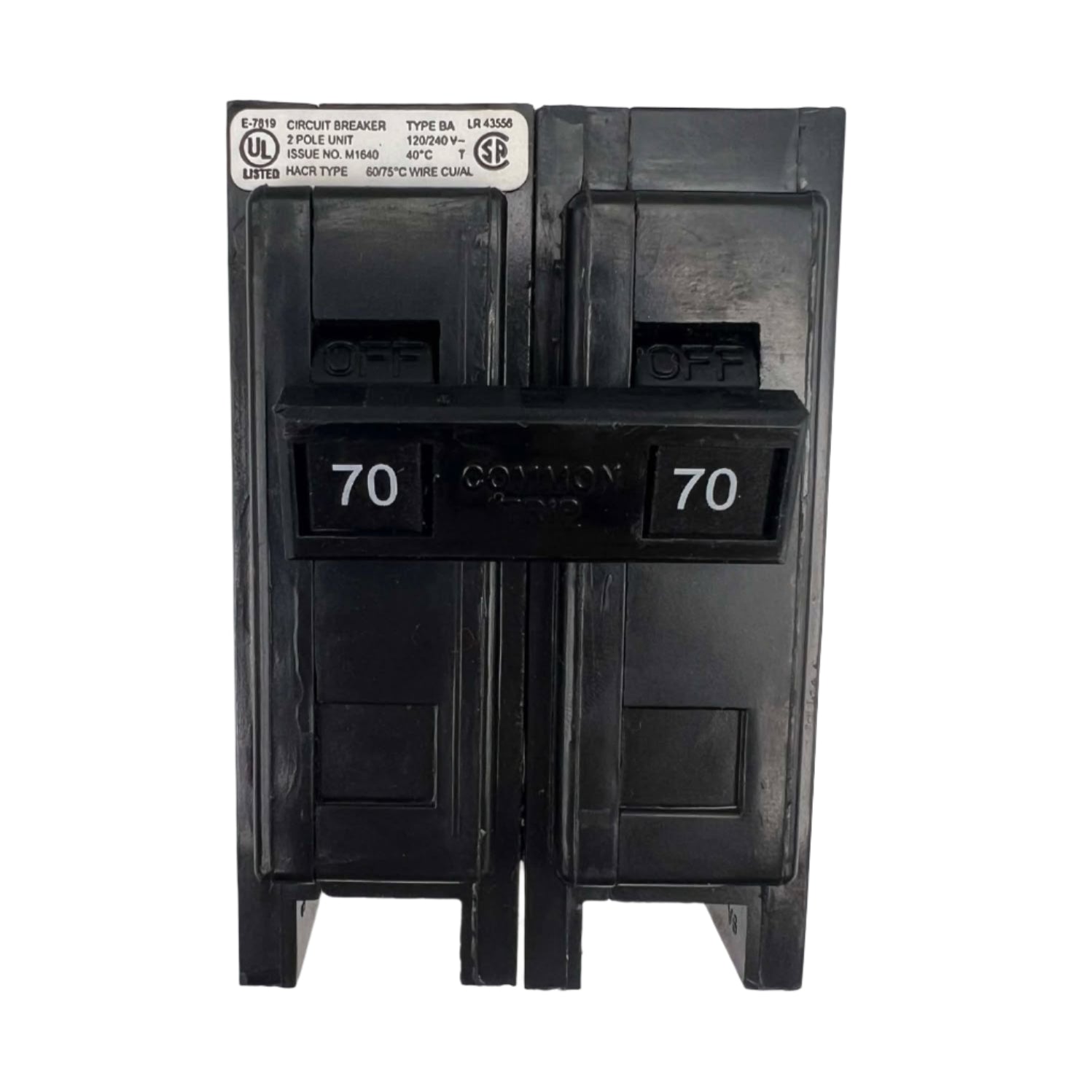 Eaton BAB 70 Amp Bolt-On Circuit Breaker