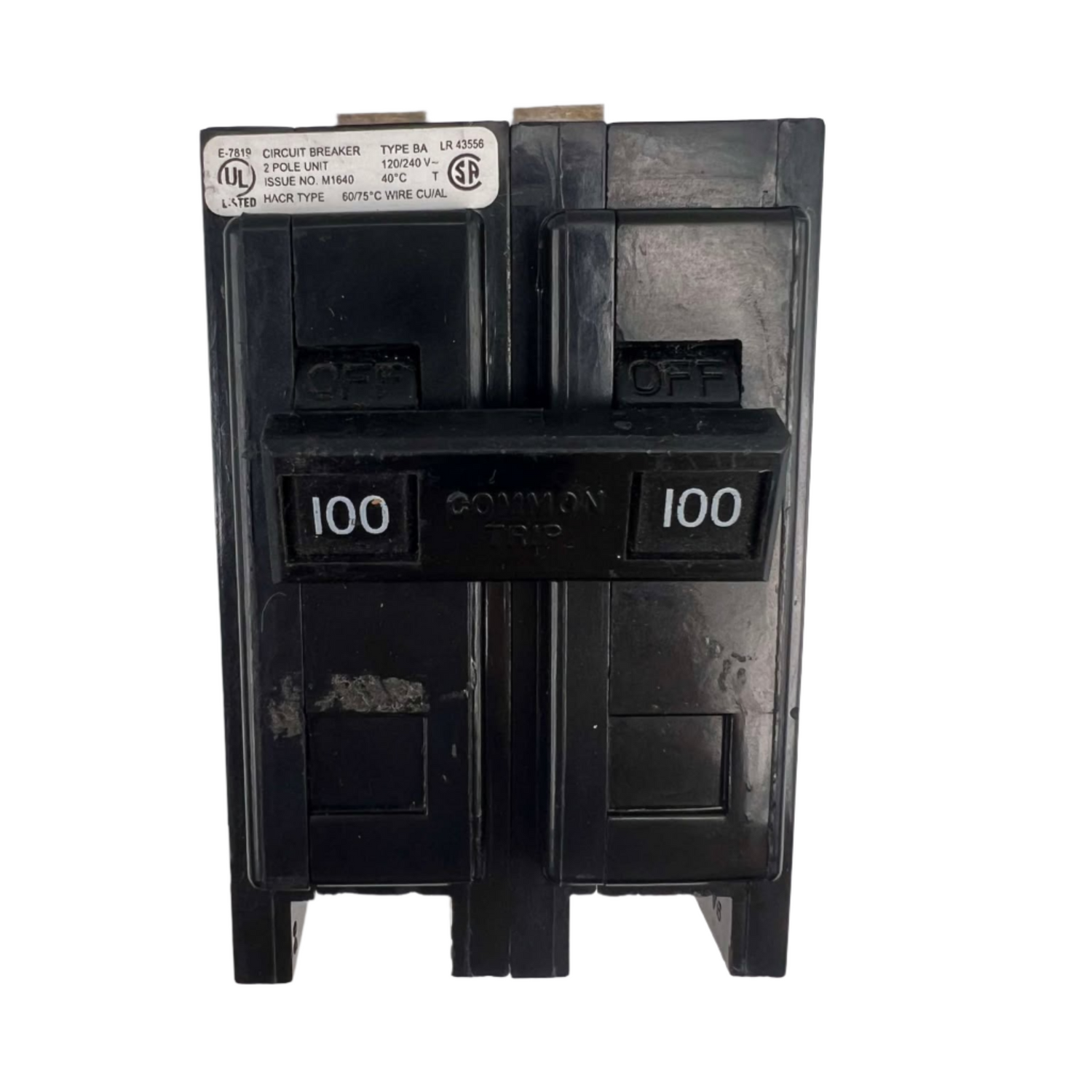 Eaton BAB 100 Amp Bolt-On Circuit Breaker