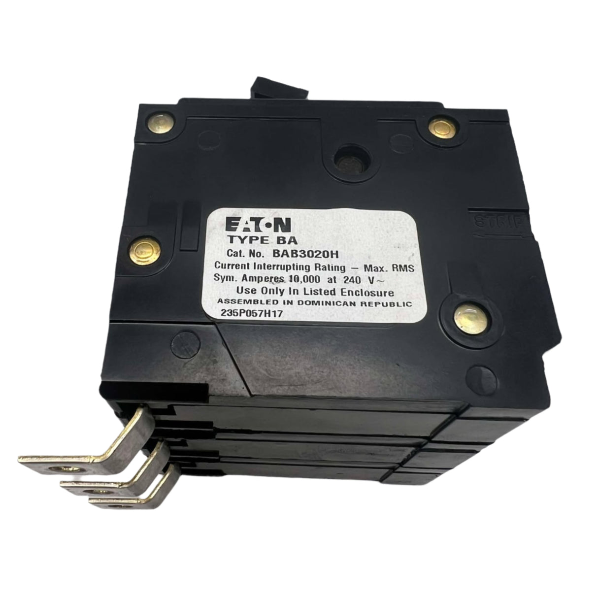 Eaton BAB3020H - 20 Amp, 3 Pole Bolt-On Circuit Breaker