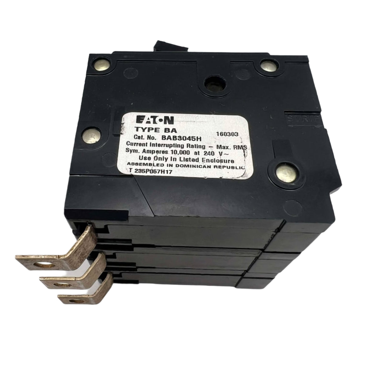 Eaton BAB3045H - 45 Amp, 3 Pole Bolt-On Circuit Breaker