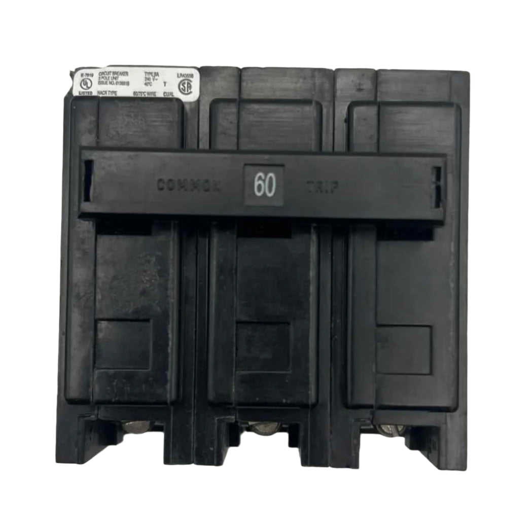 Eaton BAB 60 Amp, 3 Pole Bolt-On Circuit Breaker