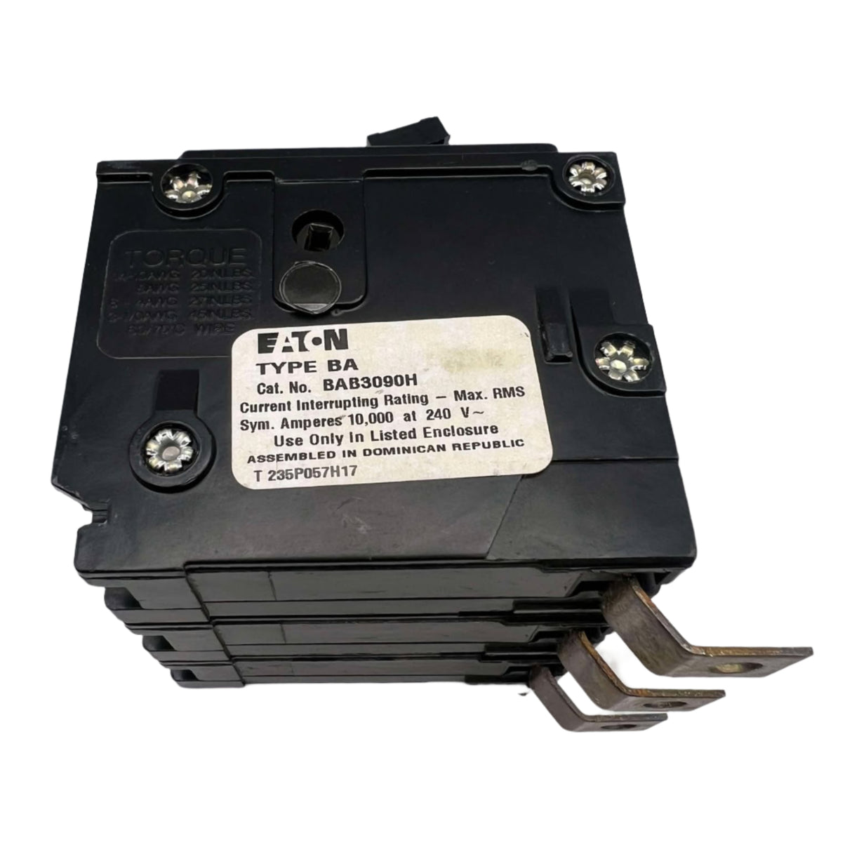 Eaton BAB3090H - 90 Amp, 3 Pole Bolt-On Circuit Breaker