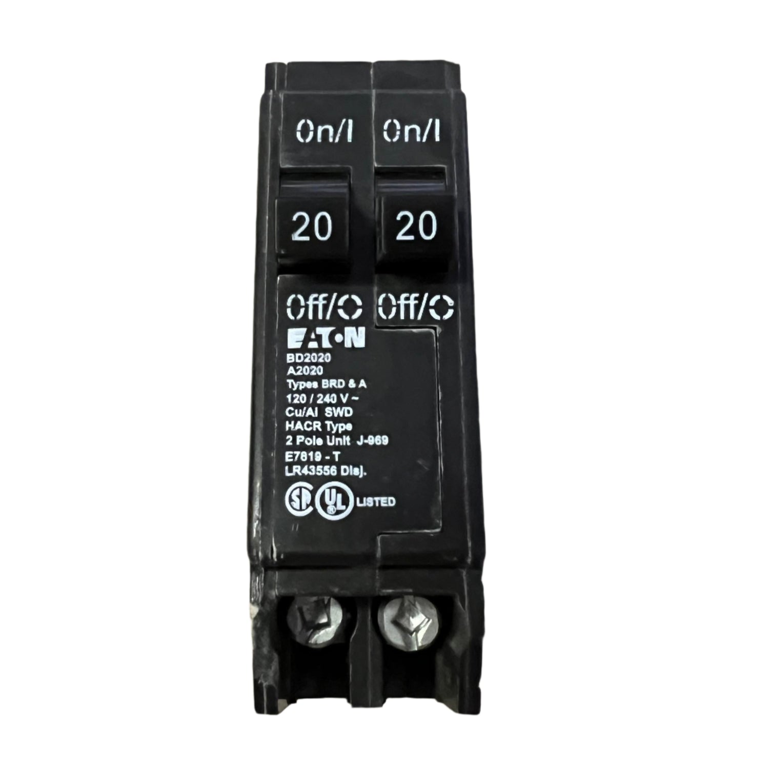Eaton BD 20 Amp Tandem Circuit Breaker