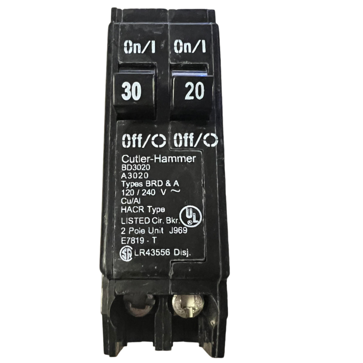 Eaton BD3020 - 30 and 20 Amp Tandem Circuit Breaker