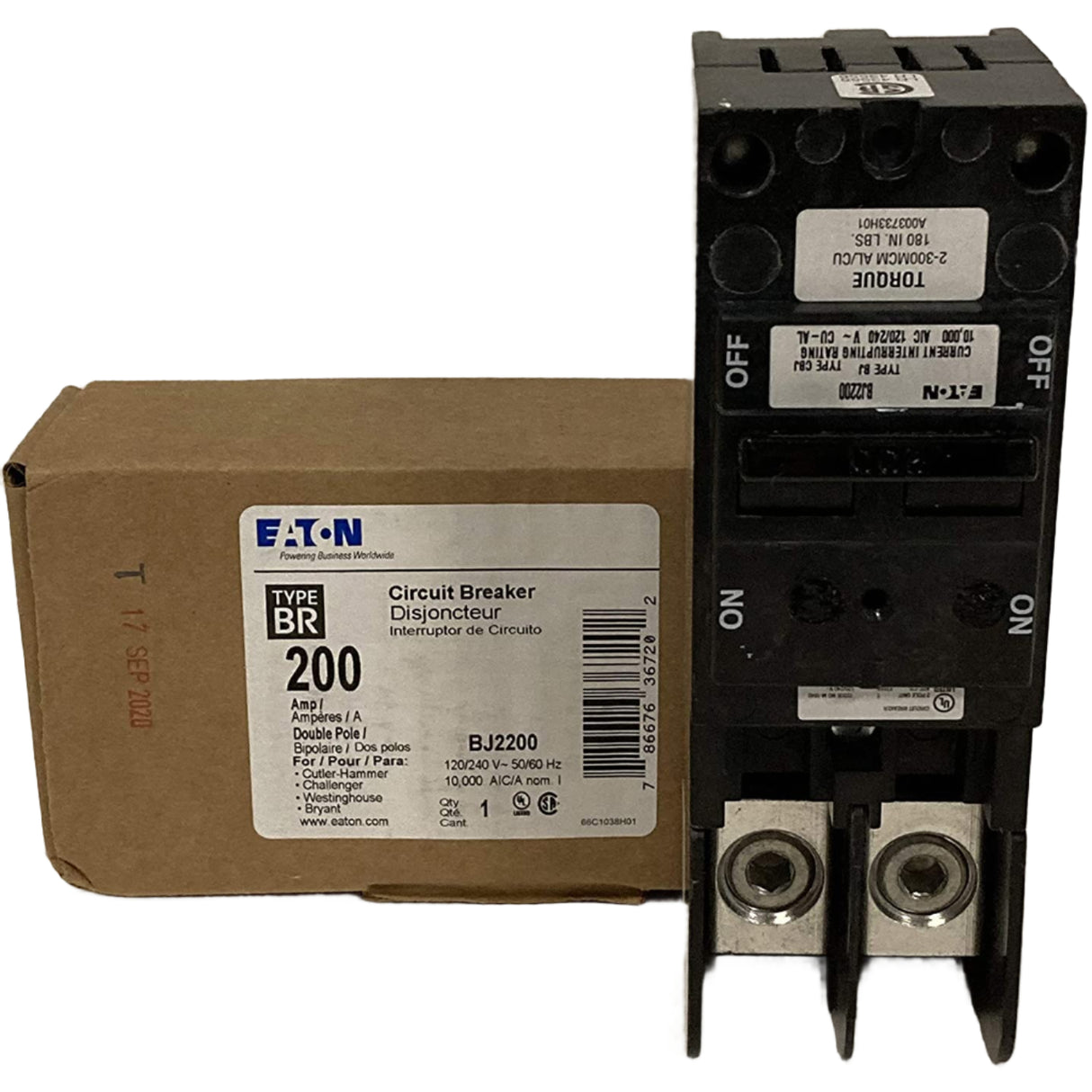 Eaton BJ2200 - 200 Amp Circuit Breaker
