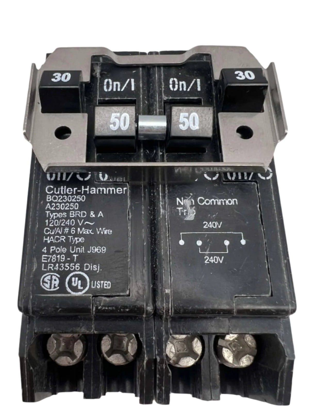 Eaton BQ230250 - 30/50 Amp Quad Circuit Breaker