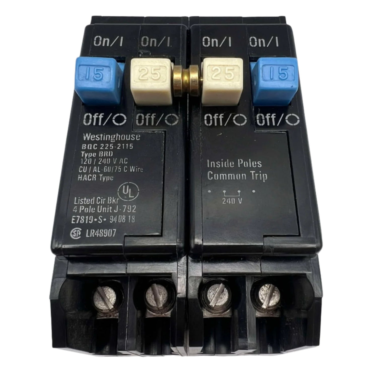 Eaton BQC2252115 - 15/25 Amp Quad Circuit Breaker