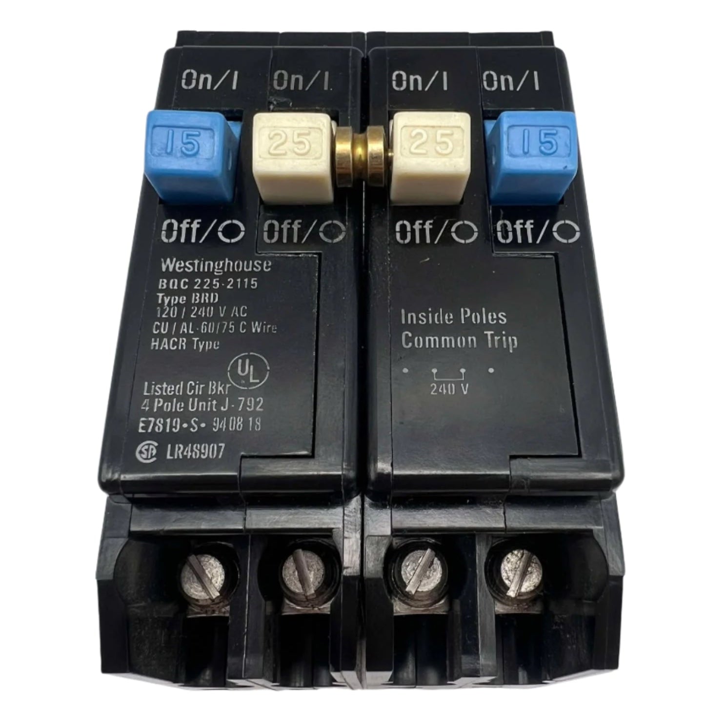Eaton BQC 15/25 Amp Quad Circuit Breaker