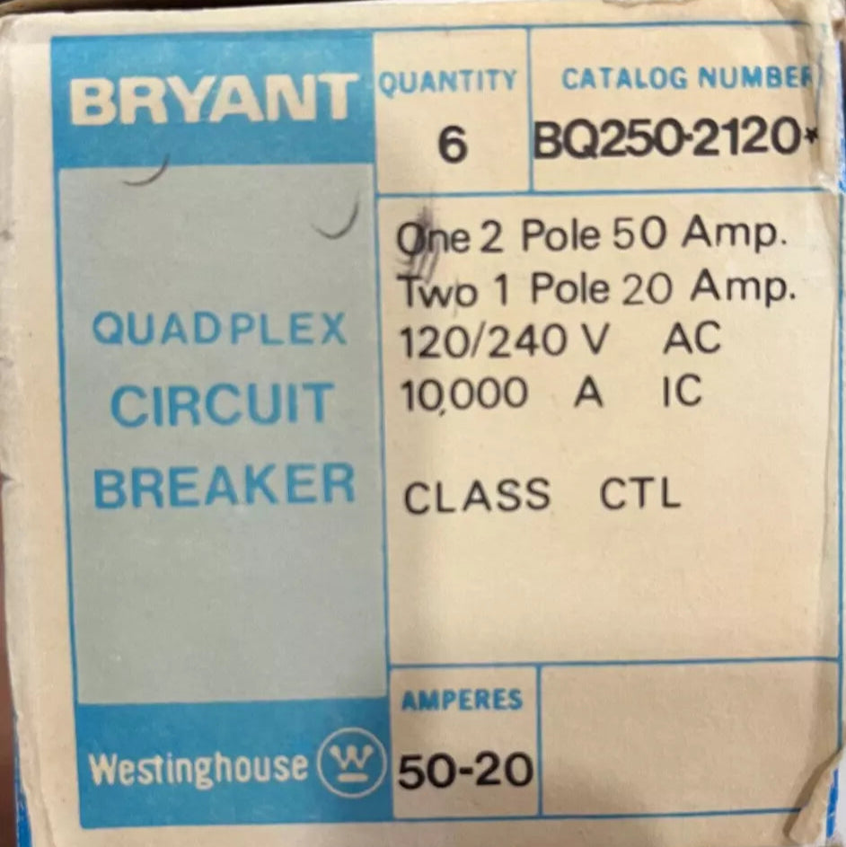 Eaton BQC 50/20 Quad Circuit Breaker