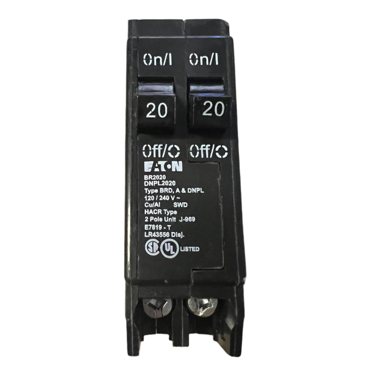 Eaton BR2020 - 20 Amp Tandem Circuit Breaker