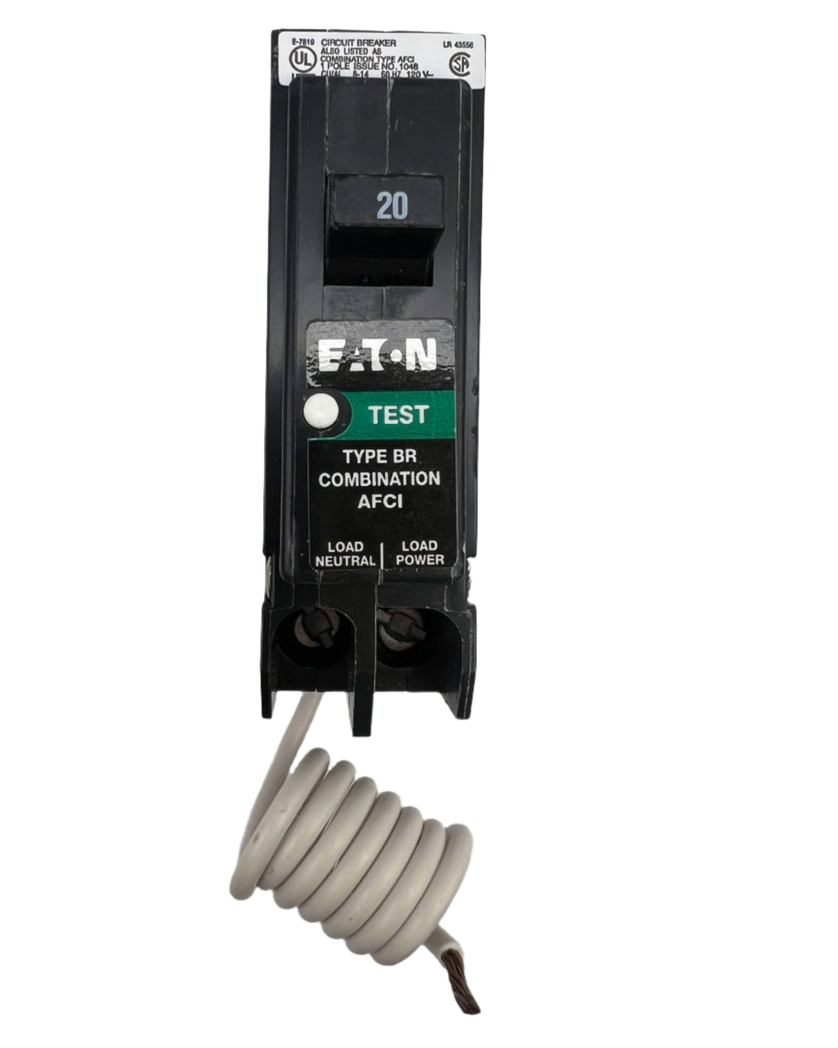 Eaton BRCAF120 - 20 Amp Combination Arc Fault Circuit Breaker