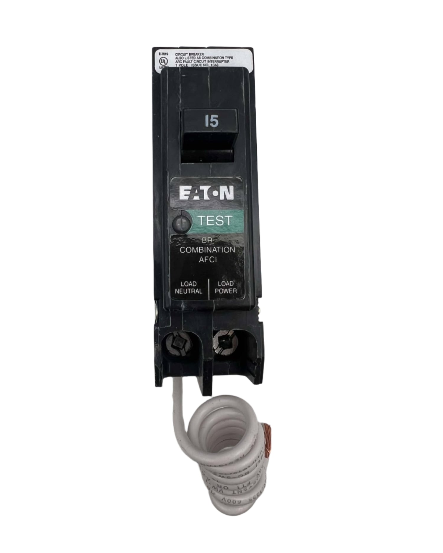 Eaton BRN 15 Amp Circuit Breaker with Arc Fault Protection