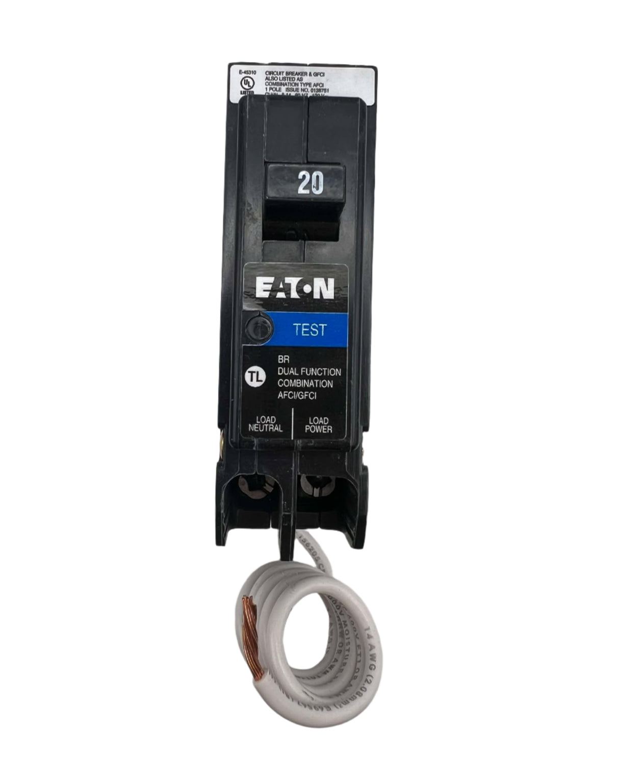Eaton BRN120DF - 20 Amp Dual Function Circuit Breaker