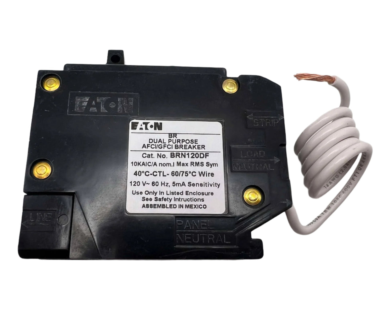 Eaton BRN 20 Amp Dual Function Circuit Breaker