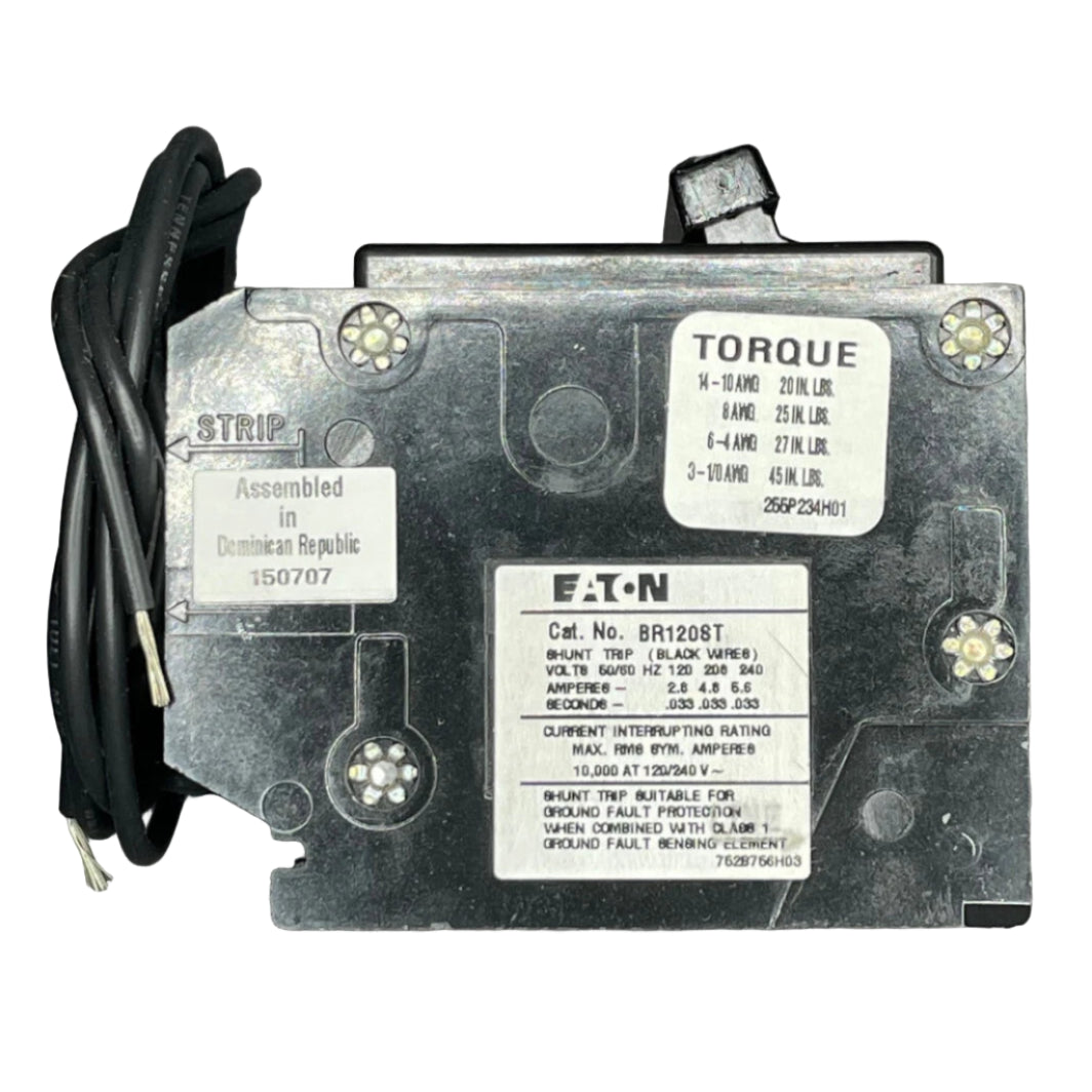 Eaton BR 1 Pole, 20 Amp Circuit Breaker with Shunt Trip