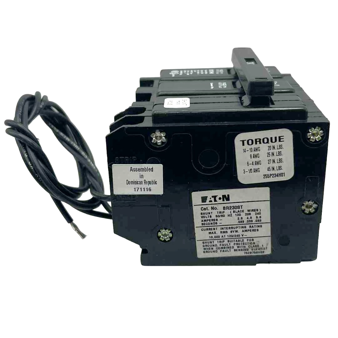 Eaton BR 2 Pole, 30 Amp Circuit Breaker with Shunt Trip