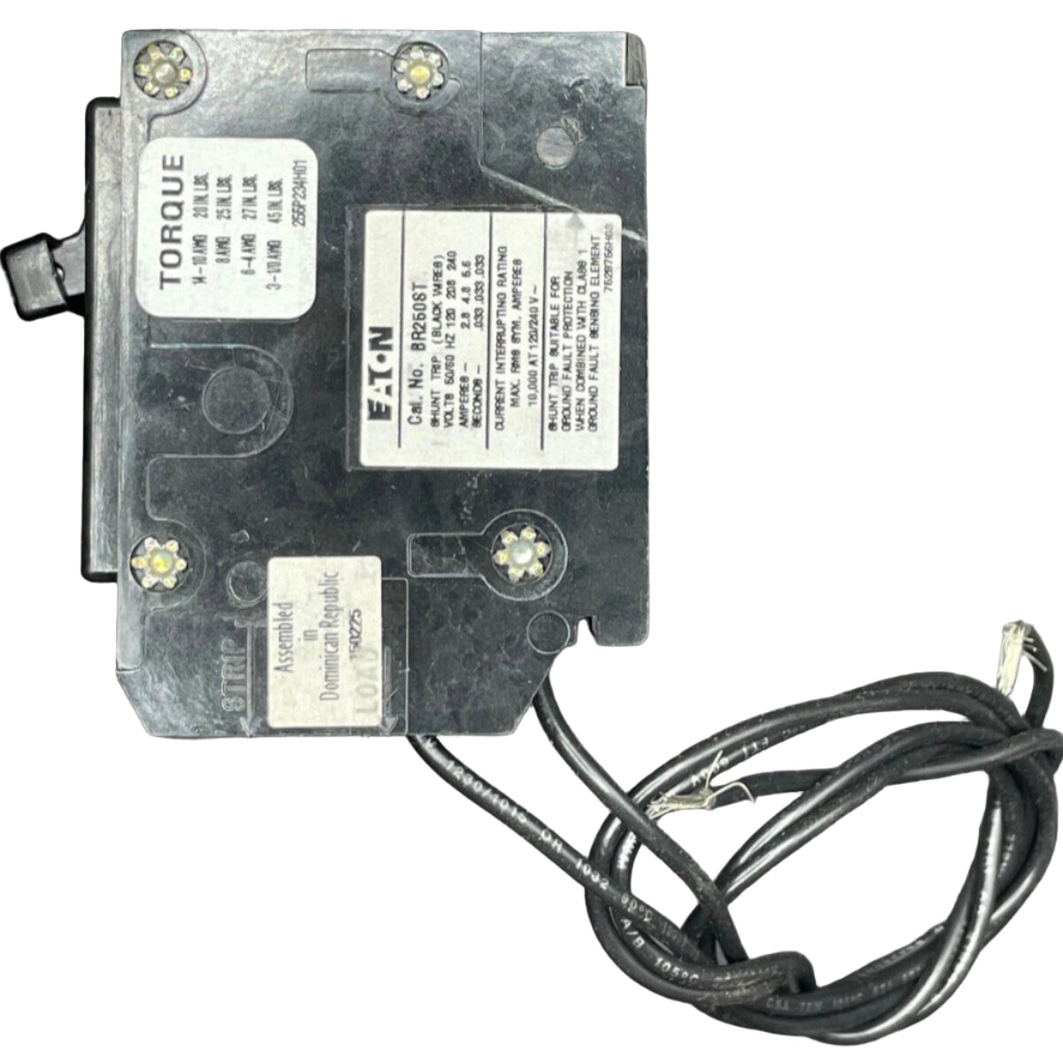 Eaton BR 2 Pole, 50 Amp Circuit Breaker with Shunt Trip