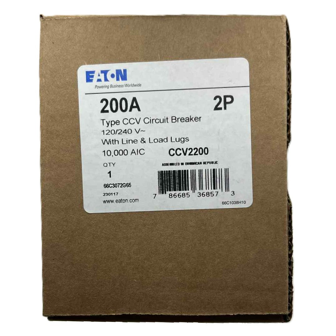 Eaton CCV 2 Pole, 200 Amp Bolt-On Circuit Breaker