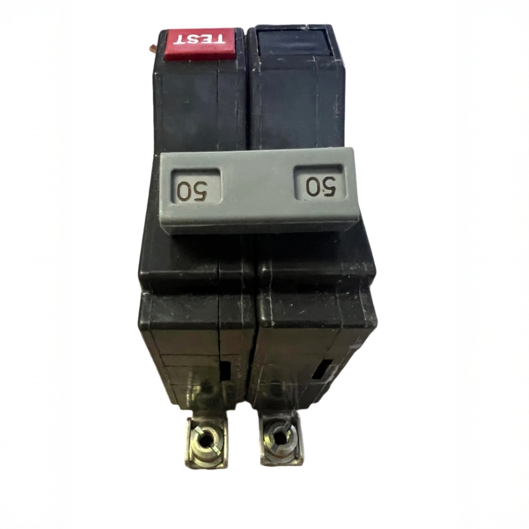 Eaton CHB 2 Pole, 50 Amp, Bolt-On GFCI Circuit Breaker