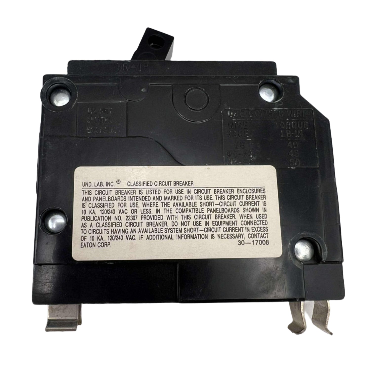 Eaton CHQ 1 Pole, 40 Amp Classified Circuit Breaker