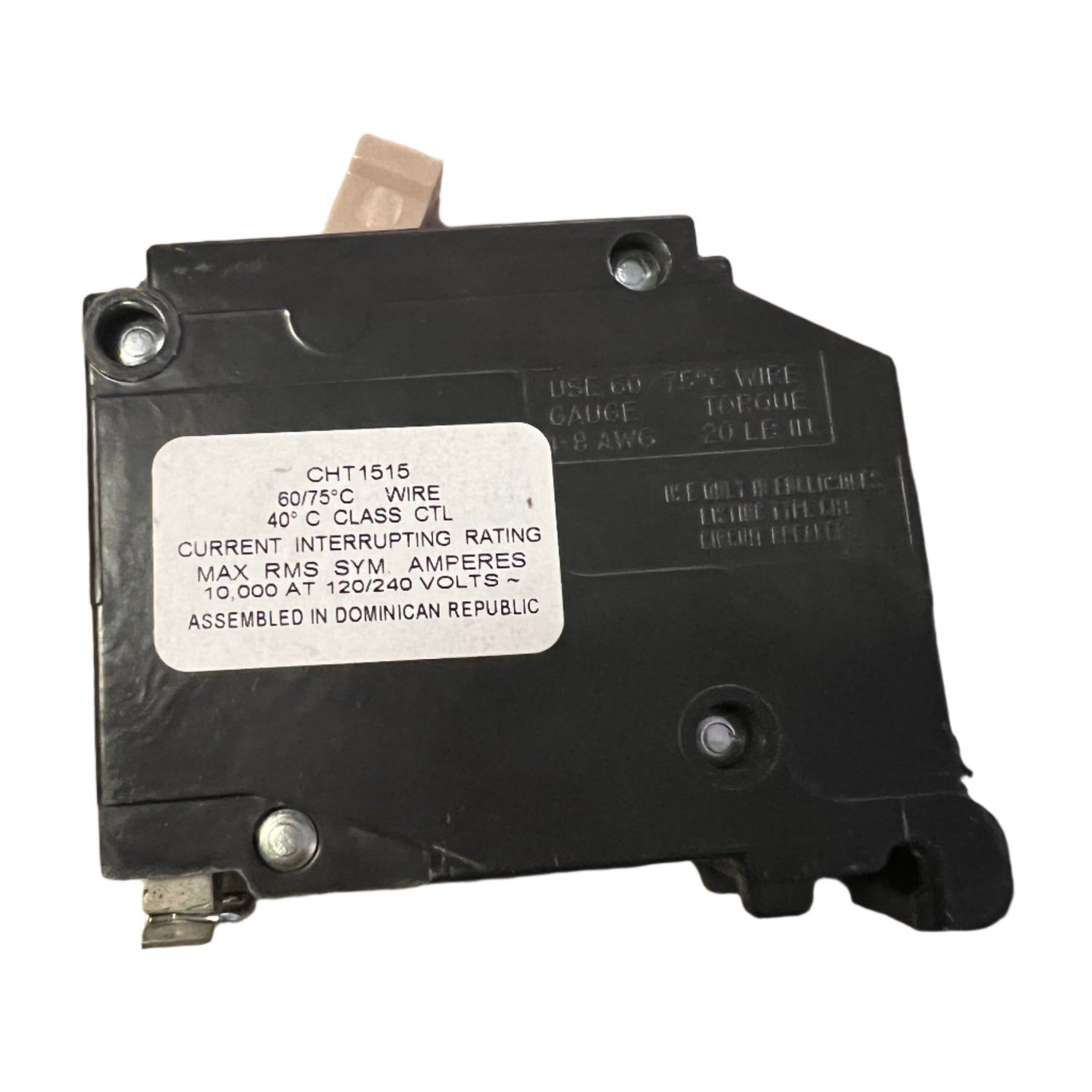 Eaton CHT 15 Amp Twin Circuit Breaker