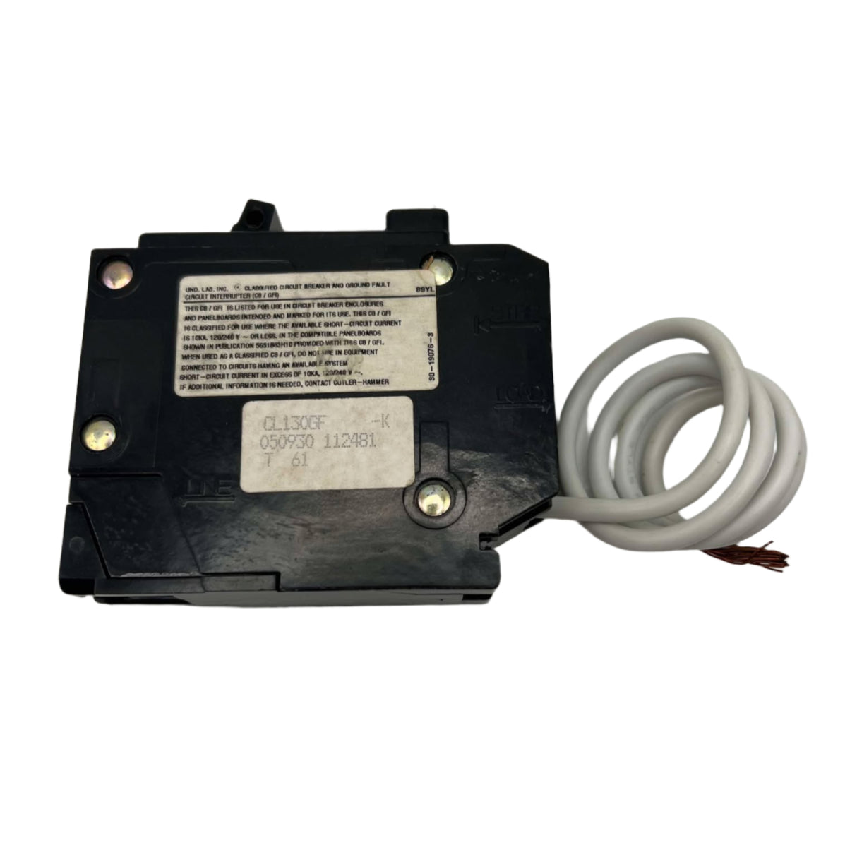 Eaton CL130GF - 30 Amp Classified Ground Fault Circuit Breaker