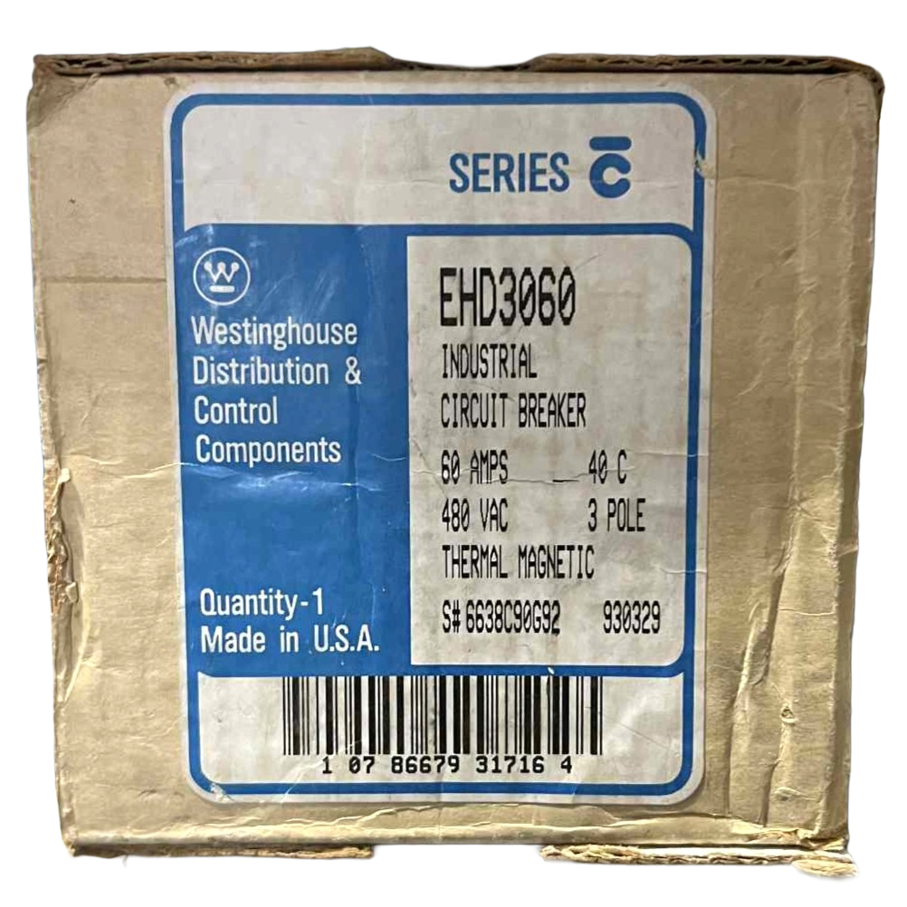 Eaton EHD 3 Pole, 60 Amp Circuit Breaker