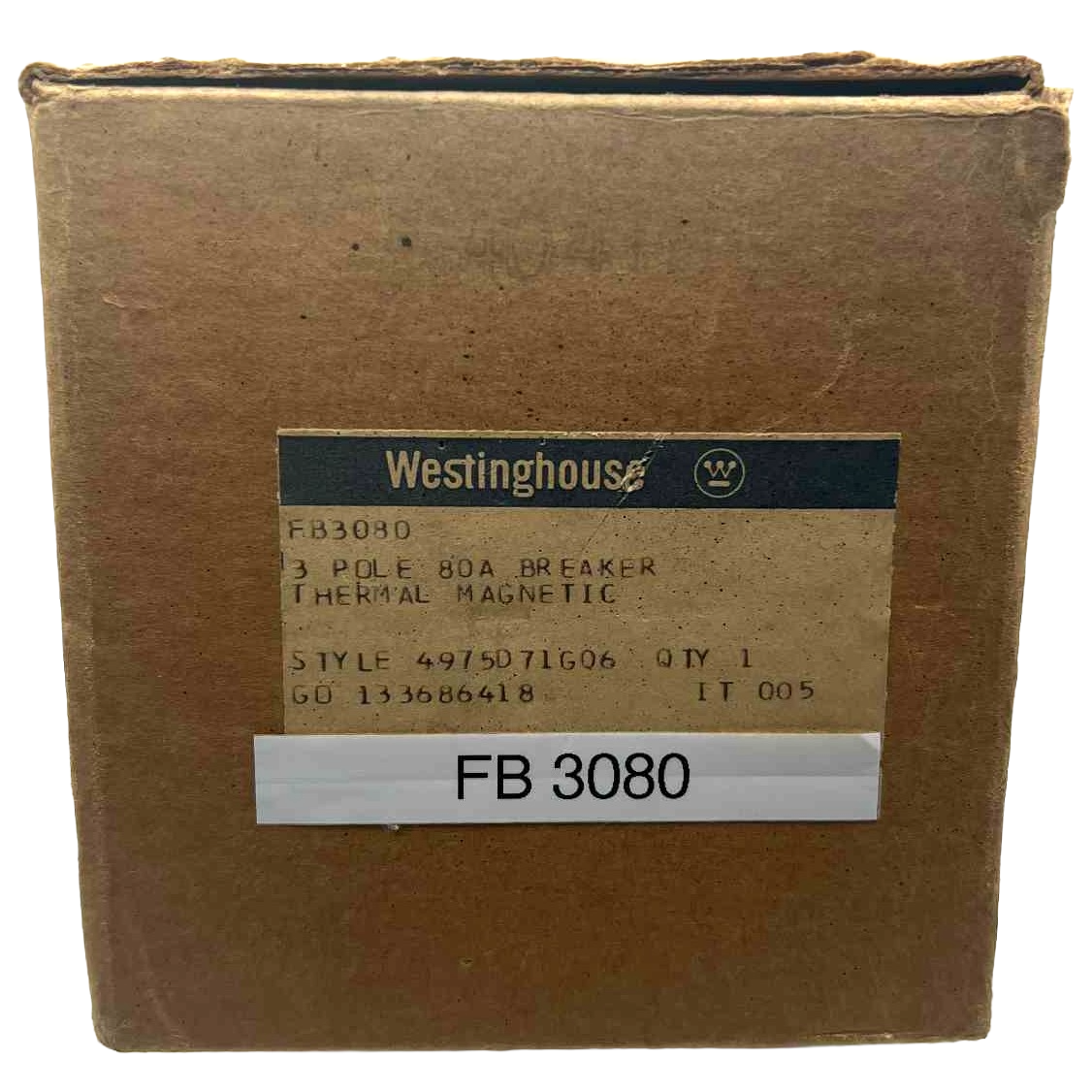 Eaton FB 80 Amp, 3 Pole Bolt-On Circuit Breaker