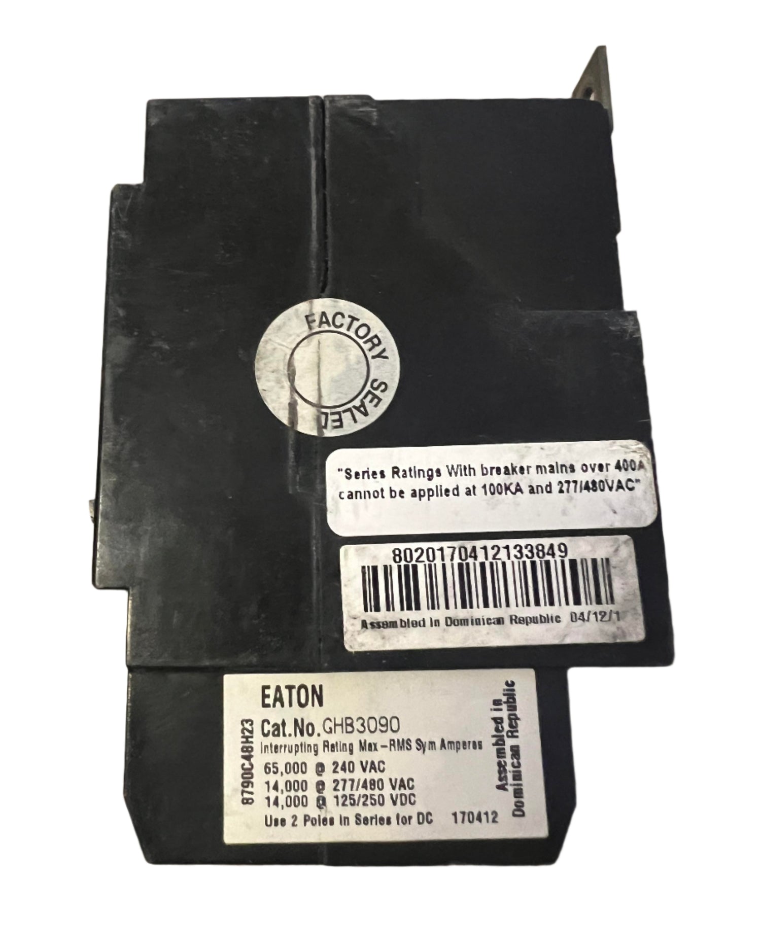 Eaton GHB 90 Amp, 3 Pole Bolt-On Circuit Breaker