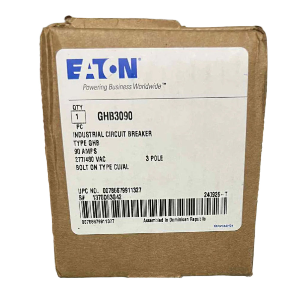 Eaton GHB 90 Amp, 3 Pole Bolt-On Circuit Breaker