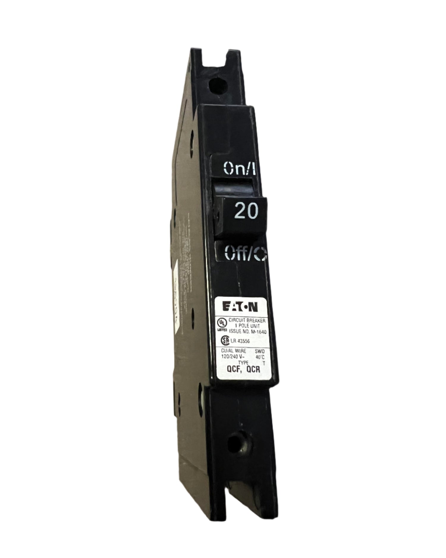 Eaton QCF 20 Amp, 1 Pole Quicklag Industrial Circuit Breaker