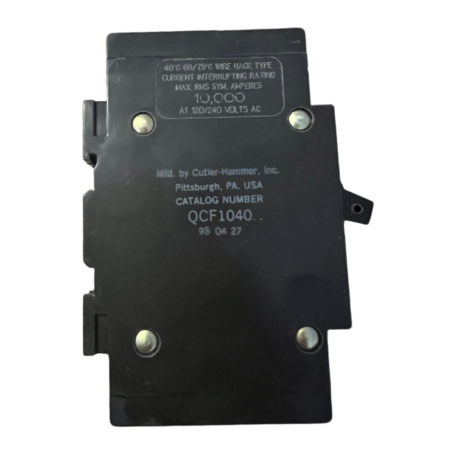 Eaton QCF 40 Amp, 1 Pole Quicklag Industrial Circuit Breaker