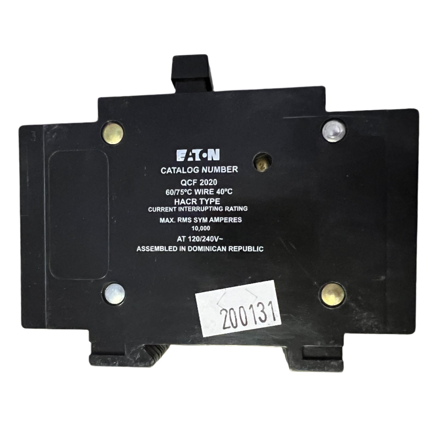 Eaton QCF 20 Amp, 2 Pole Quicklag Industrial Circuit Breaker