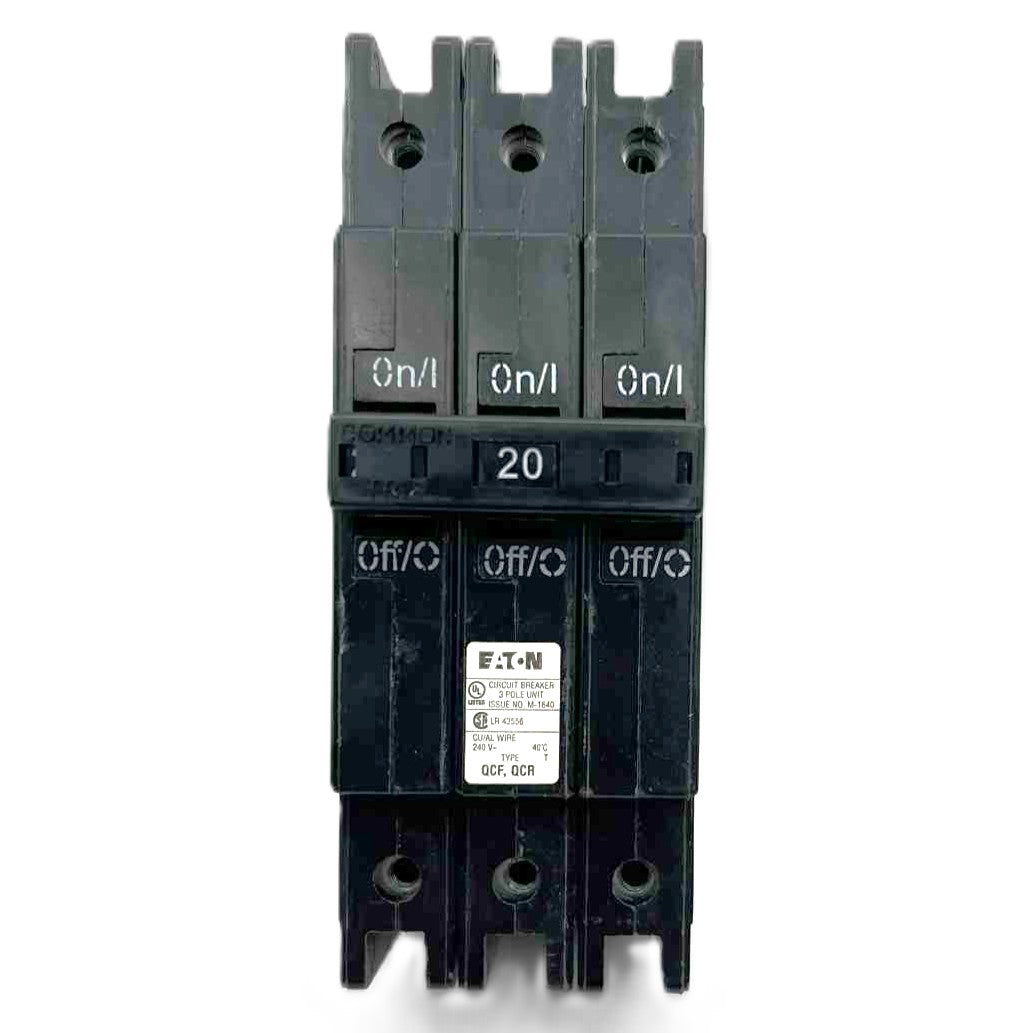 Eaton QCF 3 Pole, 20 Amp Circuit Breaker