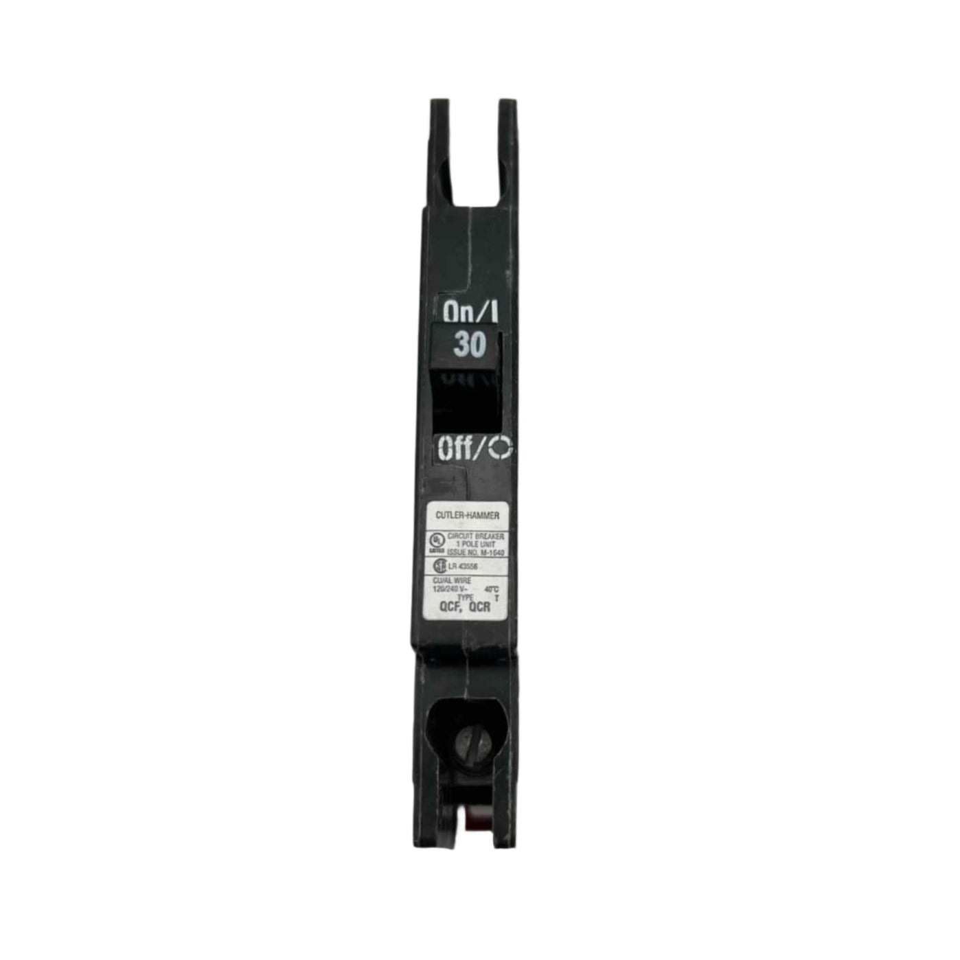 Eaton QCR 30 Amp, 1 Pole Quicklag Industrial Circuit Breaker