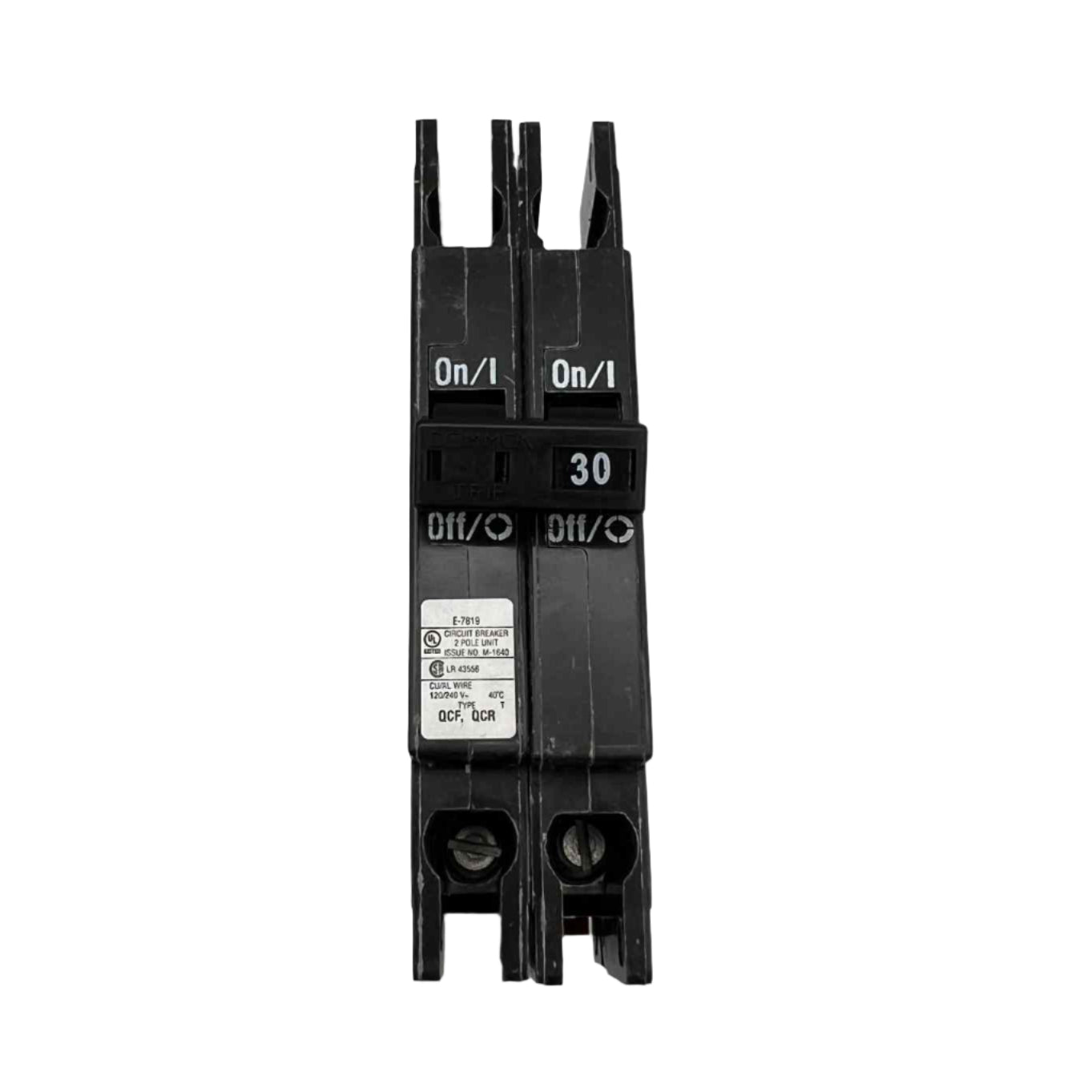Eaton QCR 30 Amp, 2 Pole Quicklag Industrial Circuit Breaker
