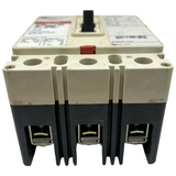 Electrical circuit breaker on a white background