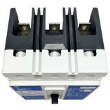 Electrical component with black and white design on a white background