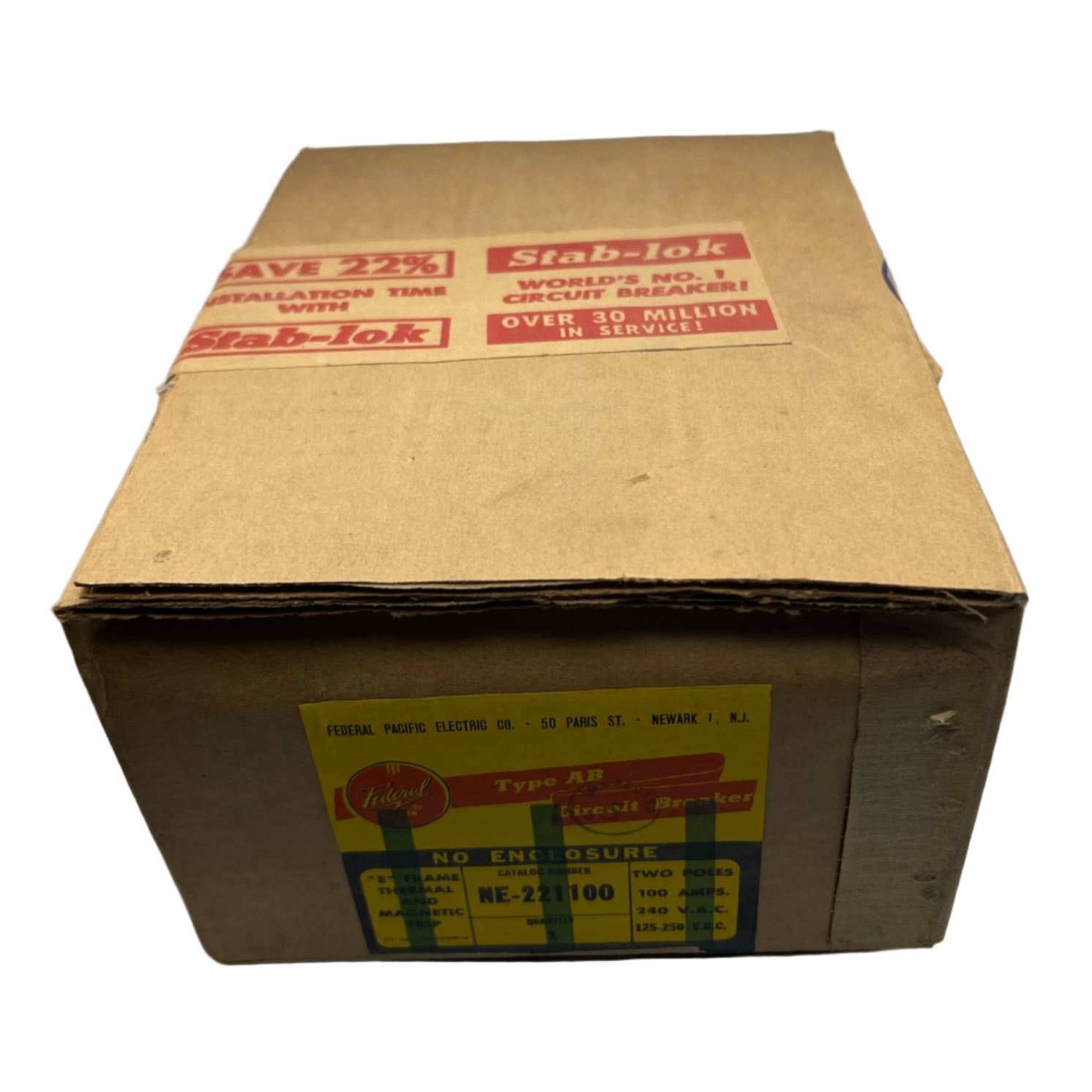 FPE NE 100 Amp, 2 Pole Type AB Breaker