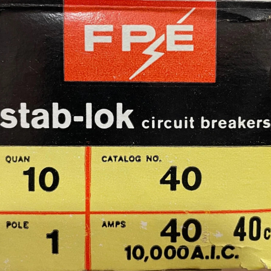 FPE NA 1 Pole, 40 Amp Stab-Lok Circuit Breaker