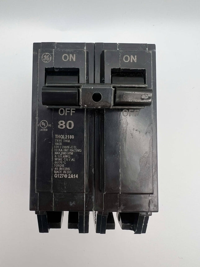 GE THQL2180 - 80 Amp Circuit Breaker