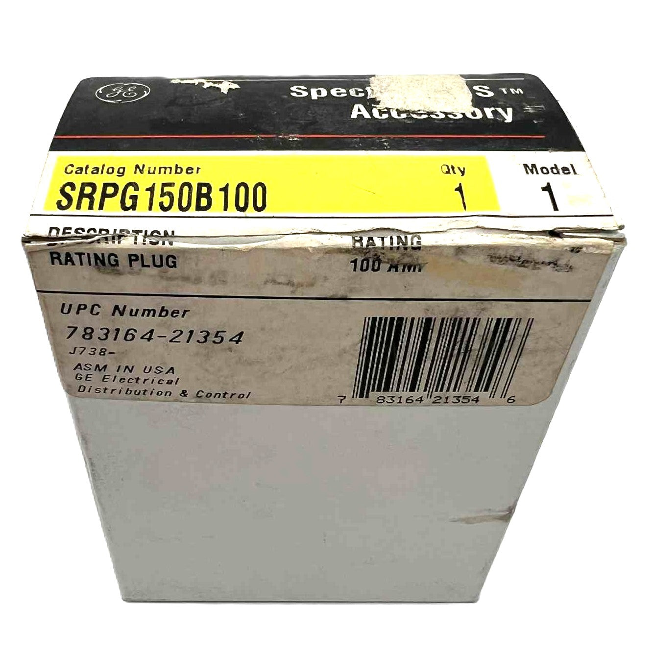 Box with technical labels and specifications on a white background