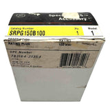 Box with technical labels and specifications on a white background