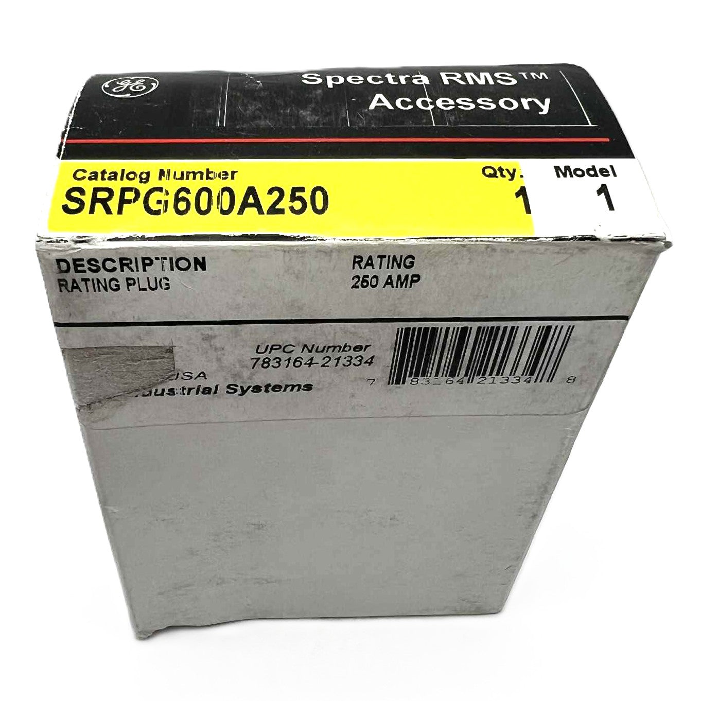 GE 250 Amp, Type SRPG600A Rating Plug